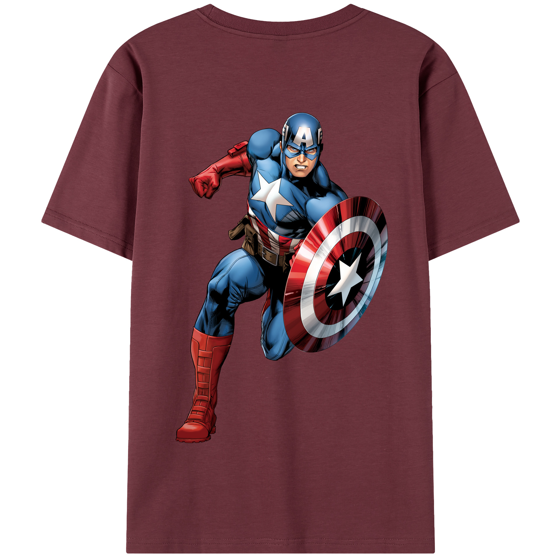 （画像用） アベンジャーズ The Avengers 綿100％半袖Tシャツ（背面プリント）